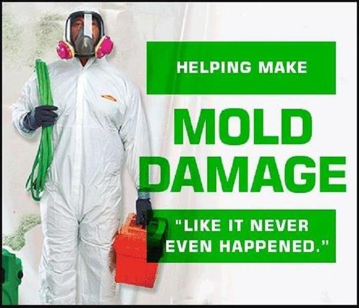 SERVPRO helping make mold damage "Like it never even happened."