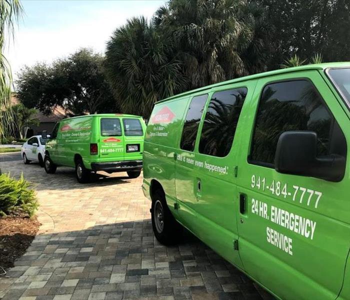 SERVPRO of Port Charlotte Vans and Crew On The Job