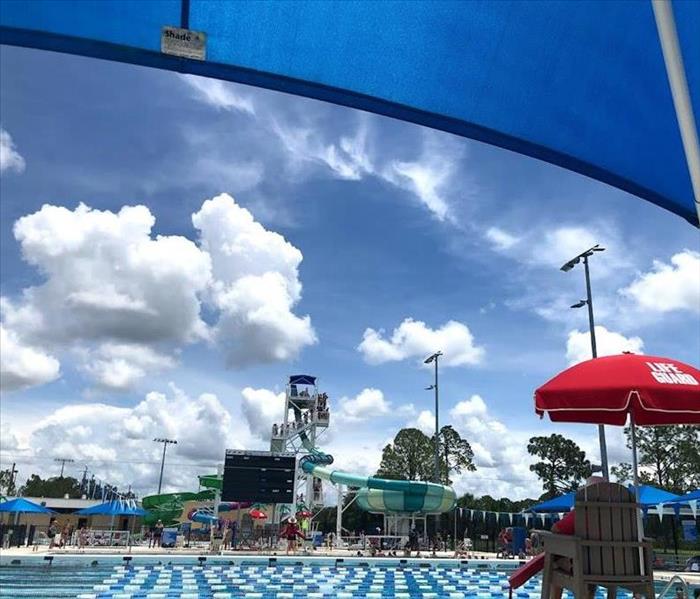 North Port Aquatic Center pool and water slides